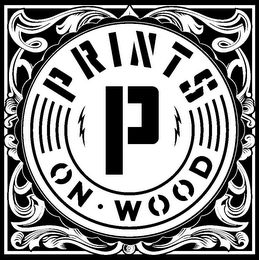 P PRINTS ON WOOD logo