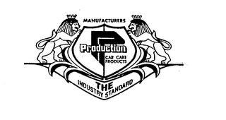 P PRODUCTION CAR CARE PRODUCTS THE INDUSTRY STANDARD MANUFACTURERS logo