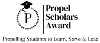 P PROPEL SCHOLARS AWARD PROPELLING STUDENTS TO LEARN, SERVE & LEAD logo