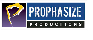 P PROPHASIZE PRODUCTIONS logo
