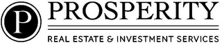 P PROSPERITY REAL ESTATE & INVESTMENT SERVICES logo