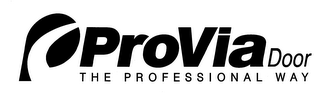 P PROVIA DOOR THE PROFESSIONAL WAY logo