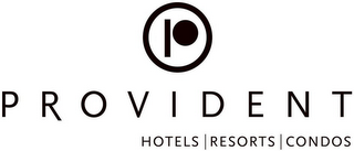P PROVIDENT HOTELS RESORTS CONDOS logo