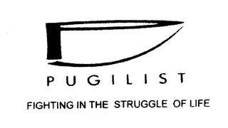 P PUGILIST FIGHTING IN THE STRUGGLE OF LIFE logo