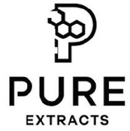 P PURE EXTRACTS logo