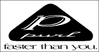 P PURL FASTER THAN YOU. logo