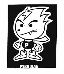 P PYRO MAN logo