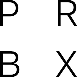 P R B X logo