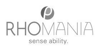 P RHOMANIA SENSE ABILITY. logo