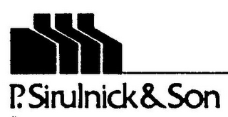 P. SIRULNICK & SON logo