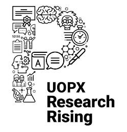 P UOPX RESEARCH RISING 10110 A logo
