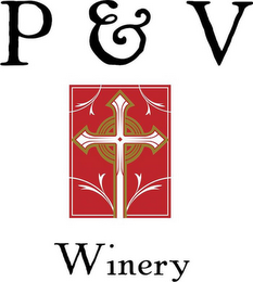 P & V WINERY logo