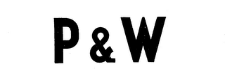 P & W logo