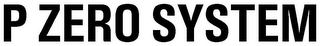 P ZERO SYSTEM logo