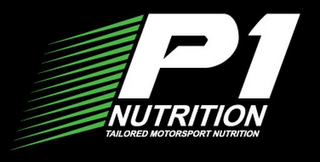P1 NUTRITION TAILORED MOTORSPORT NUTRITION logo