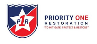 P1R PRIORITY ONE RESTORATION "TO MITIGATE PROTECT & RESTORE logo