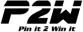 P2W PIN IT 2 WIN IT logo