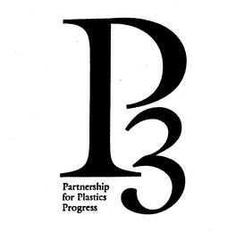 P3 PARTNERSHIP FOR PLASTICS PROGRESS logo