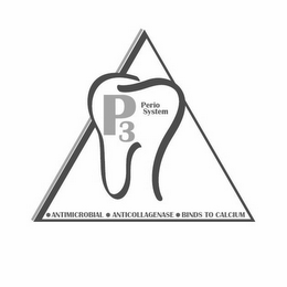P3 PERIO SYSTEM ANTIMICROBIAL ANTICOLLAGENASE BINDS TO CALCIUM logo