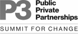 P3 PUBLIC PRIVATE PARTNERSHIPS SUMMIT FOR CHANGE logo