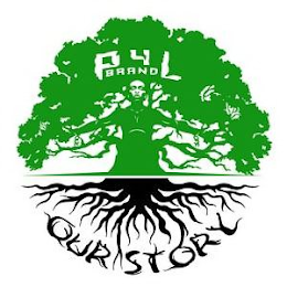 P4L BRAND OUR STORY logo