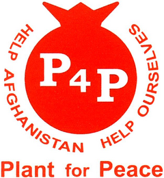 P4P HELP AFGHANISTAN HELP OURSELVES PLANT FOR PEACE logo