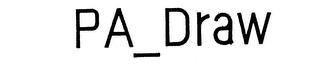 PA DRAW logo