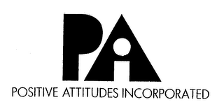 PA POSITIVE ATTITUDES INCORPORATED logo