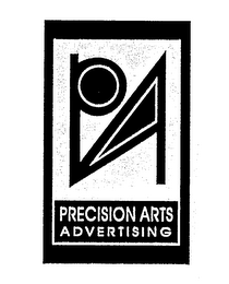 PA PRECISION ARTS ADVERTISING logo