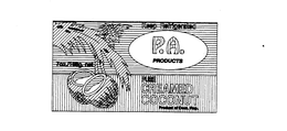 P.A. PRODUCTS PURE CREAMED COCONUT PRODUCT OF DOM. REP. KEEP REFRIGERATED 7OZ./198G. NET logo
