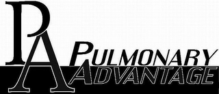 PA PULMONARY ADVANTAGE logo