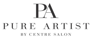 PA PURE ARTIST BY CENTRE SALON logo