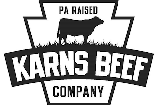 PA RAISED KARNS BEEF COMPANY logo