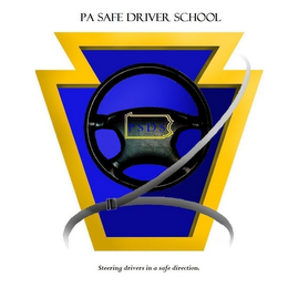 PA SAFE DRIVER SCHOOL PSDS STEERING DRIVERS IN A SAFE DIRECTION. logo