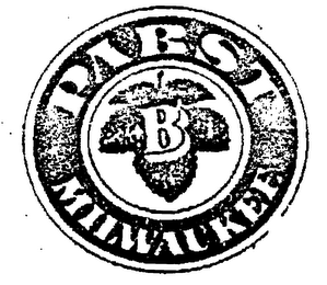 PABST B MILWAUKEE logo
