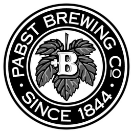 PABST BREWING CO. SINCE 1844 B logo