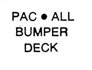 PAC ALL BUMPER DECK logo