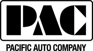 PAC PACIFIC AUTO COMPANY logo
