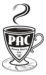 PAC PENNY ANN'S CAFÉ EST. 2011 PENNY ANN logo