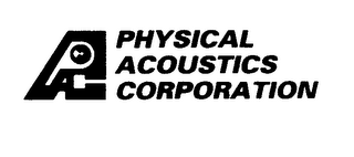 PAC PHYSICAL ACOUSTICS CORPORATION logo