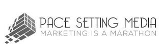PACE SETTING MEDIA MARKETING IS A MARATHON logo