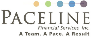 PACELINE FINANCIAL SERVICES, INC. A TEAM. A PACE. A RESULT logo