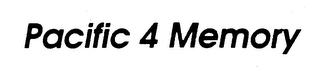 PACIFIC 4 MEMORY logo