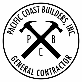 PACIFIC COAST BUILDERS, INC.  GENERAL CONTRACTOR  PCB logo