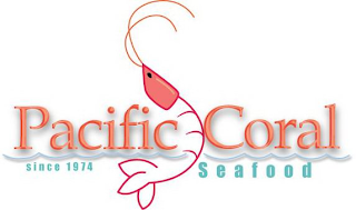 PACIFIC CORAL SEAFOOD SINCE 1974 logo