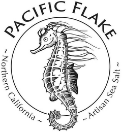 PACIFIC FLAKE ~ NORTHERN CALIFORNIA ~ ~ARTISAN SEA SALT ~ logo
