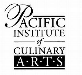 PACIFIC INSTITUTE OF CULINARY A·R·T·S logo