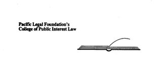 PACIFIC LEGAL FOUNDATION'S COLLEGE OF PUBLIC INTEREST LAW logo