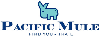 PACIFIC MULE FIND YOUR TRAIL logo