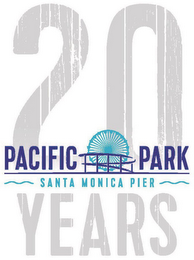 PACIFIC PARK SANTA MONICA PIER 20 YEARS logo